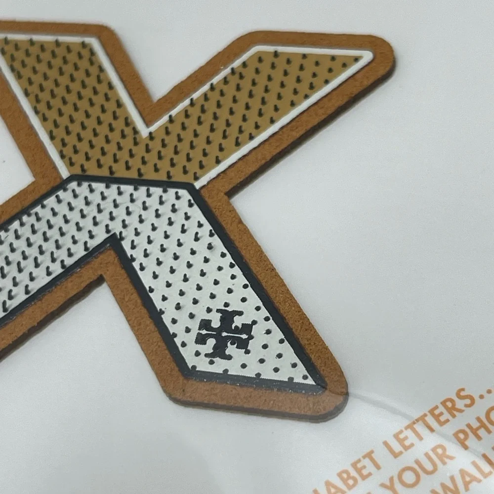 (new+tag) Tory Burch alphabet letter “X” stick them on phone, handbag or wallet